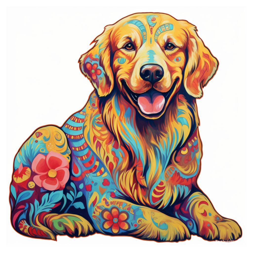 Crafthub Crafthub - Golden Retriever hond - premium houten puzzel