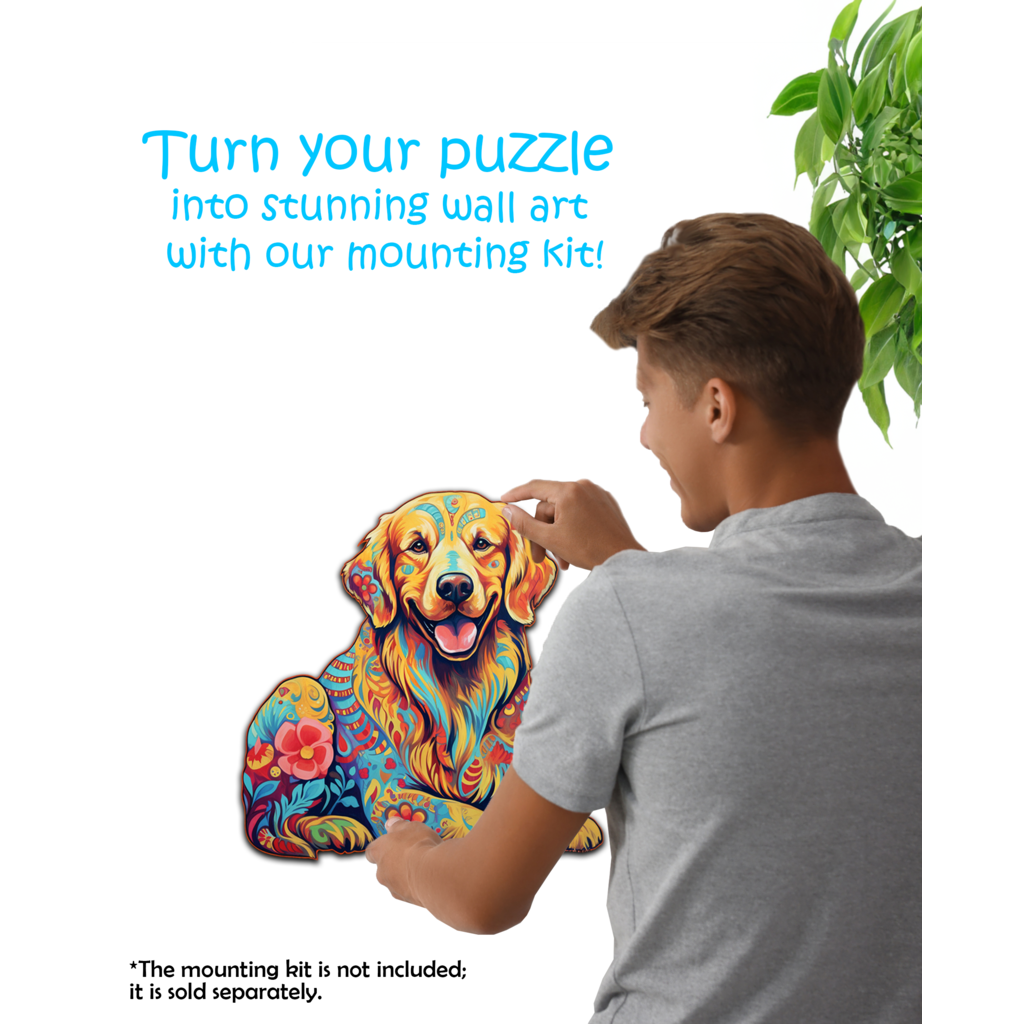 Crafthub Crafthub - Golden Retriever hond - premium houten puzzel