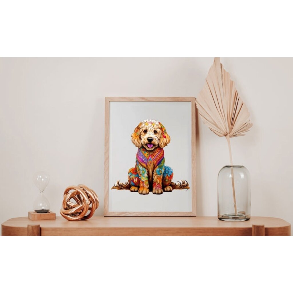 Crafthub Crafthub - Golden Doodle dog - premium wooden puzzle
