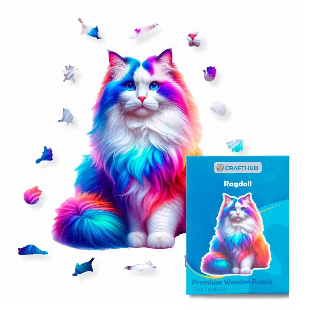 Crafthub Crafthub - Ragdoll cat - premium wooden puzzle