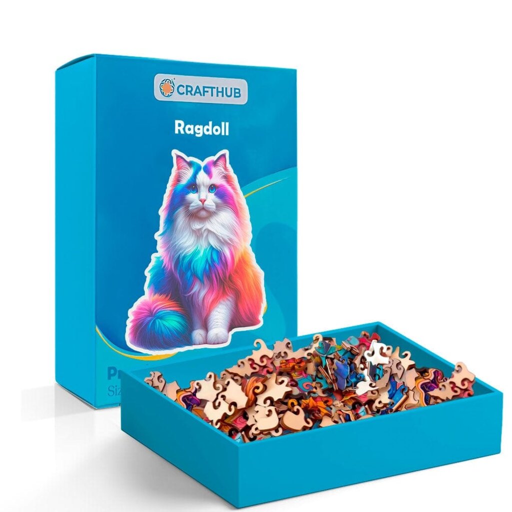 Crafthub Crafthub - Ragdoll cat - premium wooden puzzle