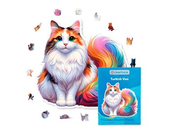 Crafthub Turkish van cat - premium wooden puzzle