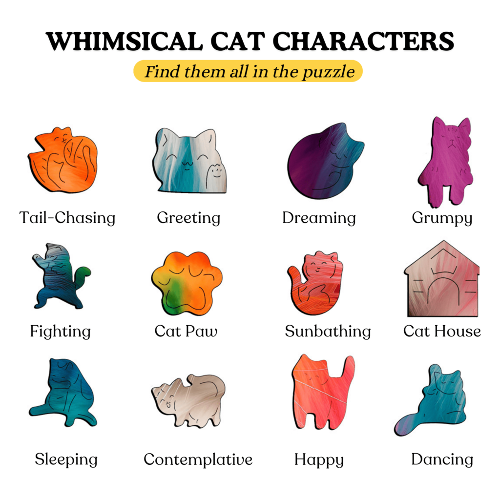 Crafthub Crafthub - Turkish Van cat - premium wooden puzzle