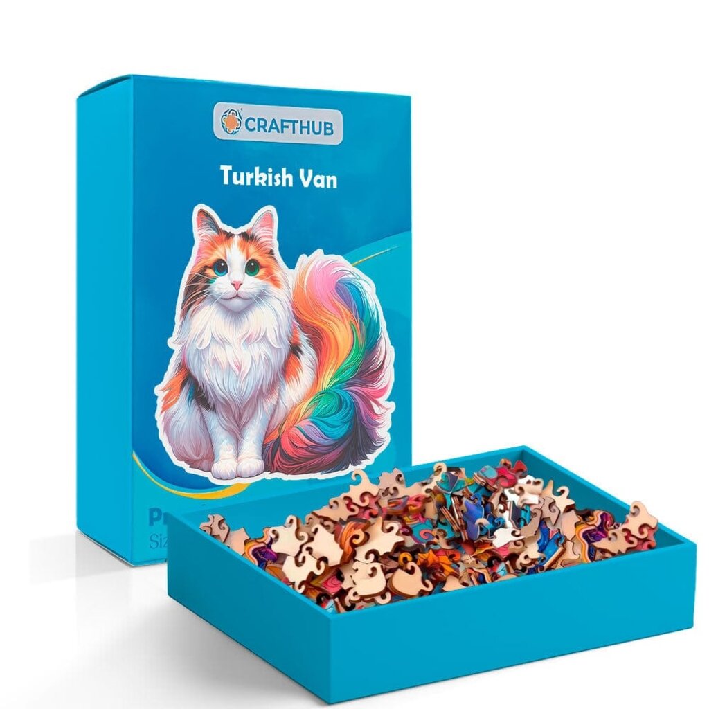 Crafthub Crafthub - Turkish Van cat - premium wooden puzzle
