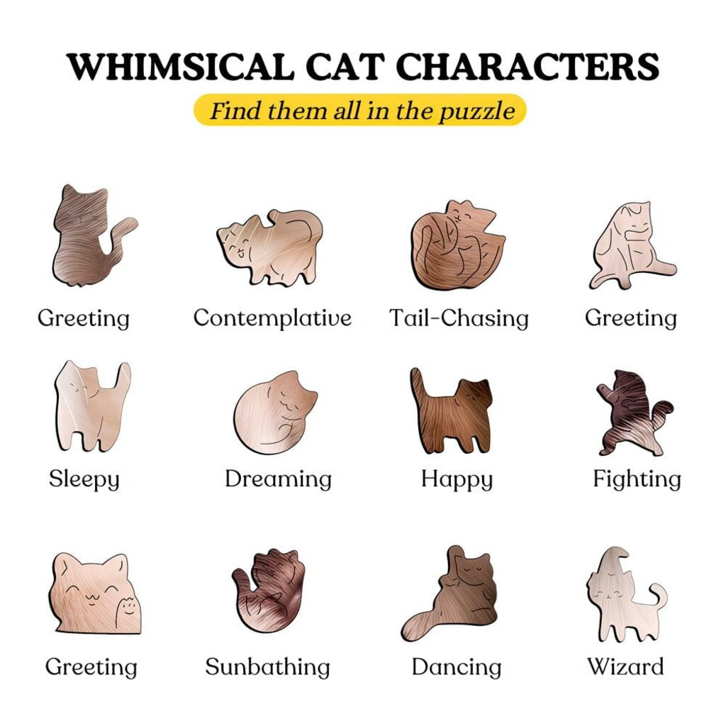 Crafthub Crafthub - Siamese cat - premium wooden puzzle