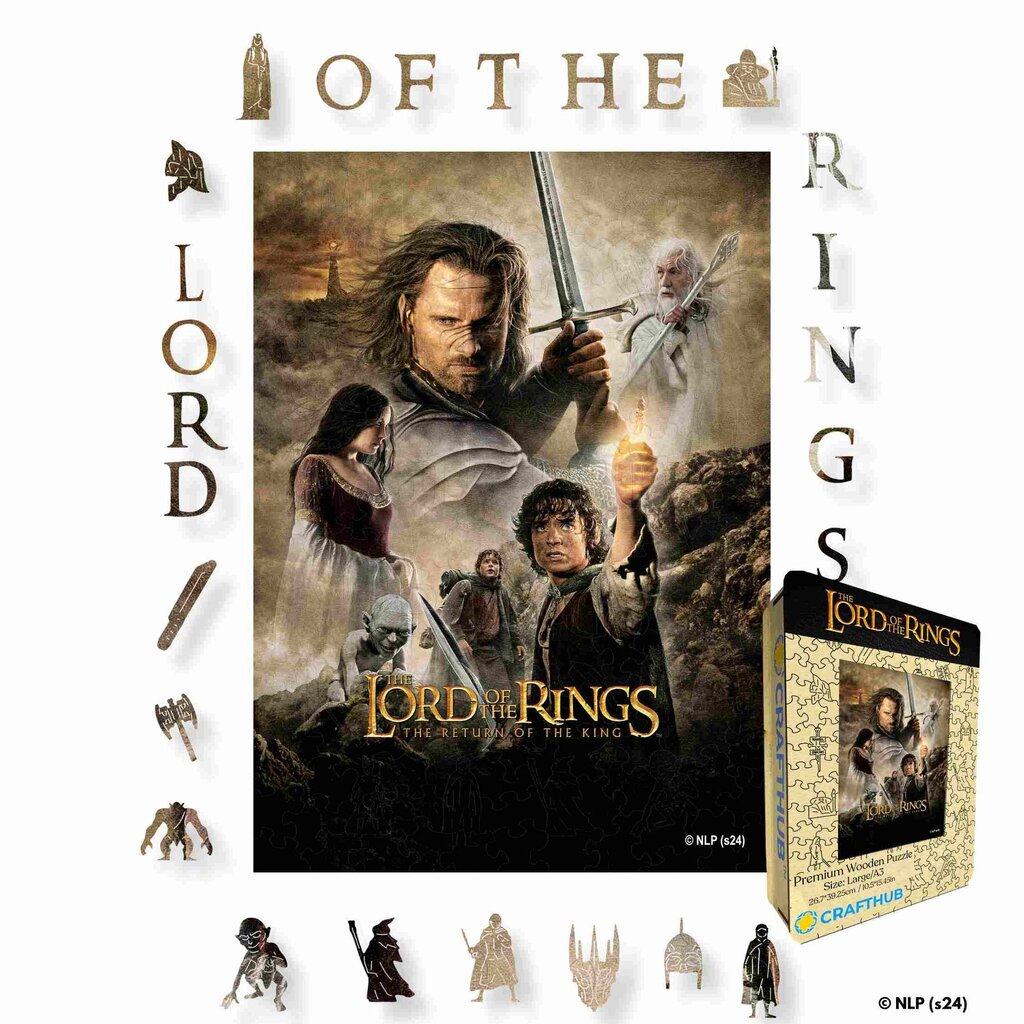 Lord of the Rings Crafthub - Lord of the Rings The Final Battle - premium houten puzzel
