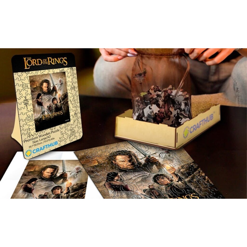 Lord of the Rings Crafthub - Lord of the Rings The Final Battle - premium wooden puzzle
