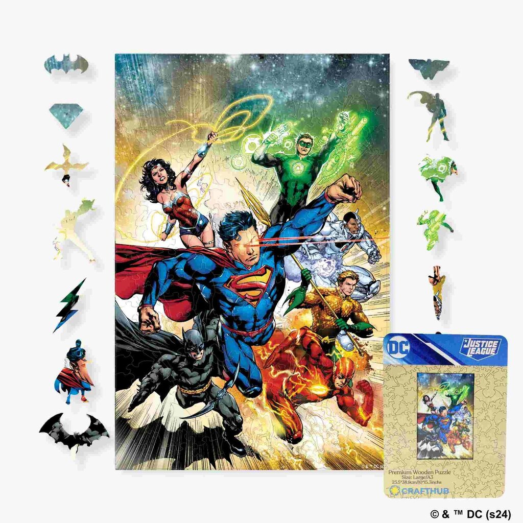 Crafthub Crafthub - Justice League Heroes - premium houten puzzel