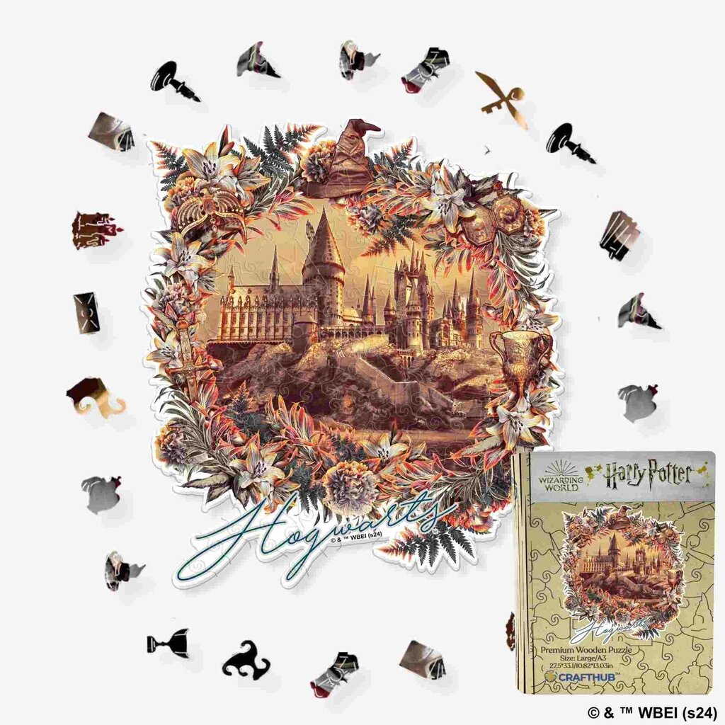 Crafthub Crafthub - Harry Potter Hogwarts Castle Utilitarian Romance - premium wooden puzzle