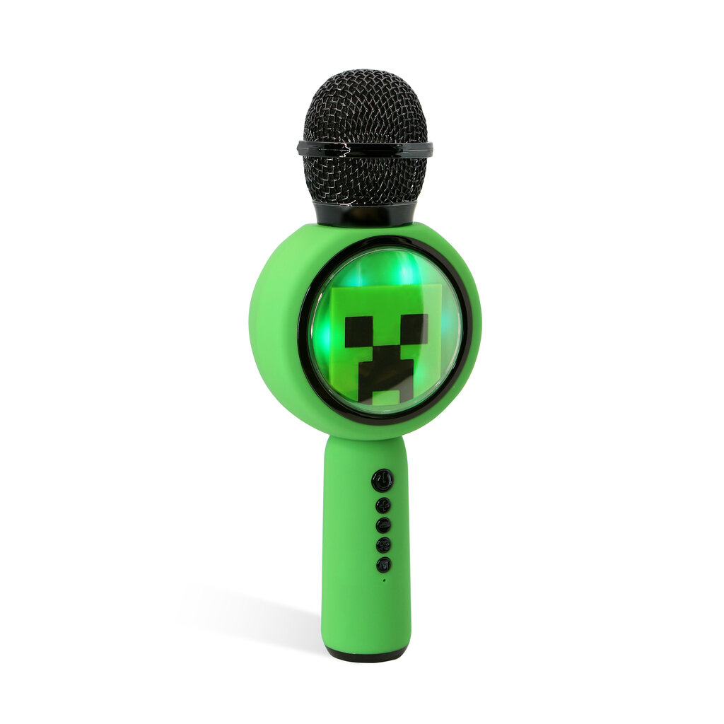 OTL Technologies Minecraft - PopSing LED Light - bluetooth karaoke microphone