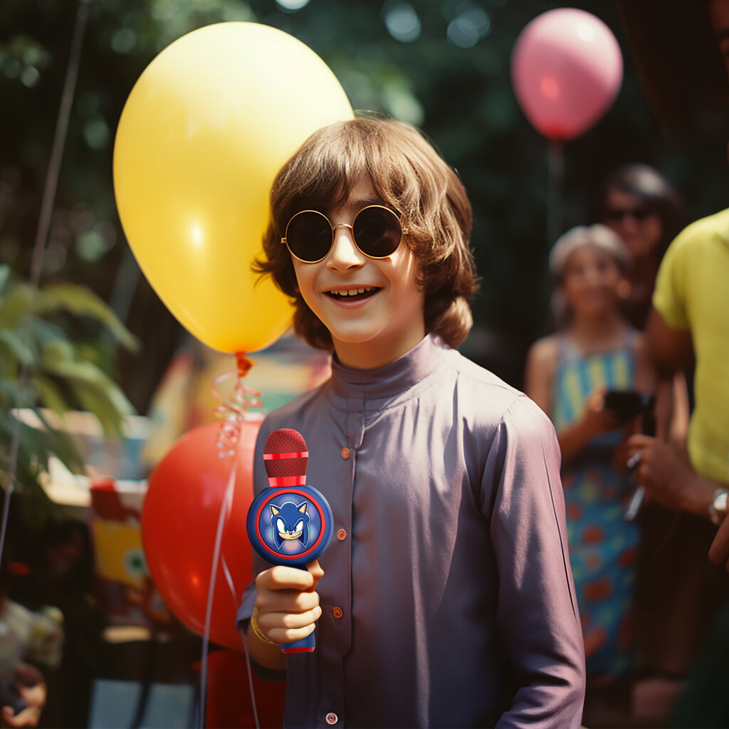 Sonic the Hedgehog Sonic - PopSing LED Light - wireless karaoke microphone