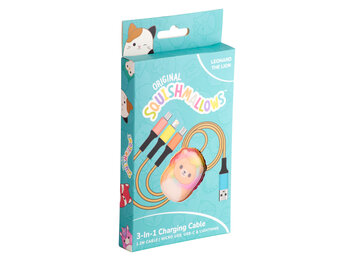 Squishmallows Squishmallows - Leonard - 3-in-1 charging cable (1.2m)