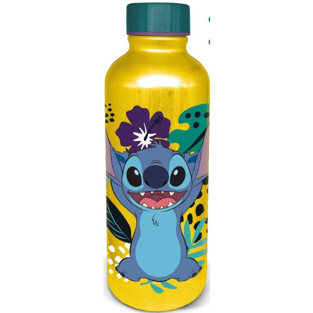Stitch Stitch - aluminium waterfles - geel (0,755ml)