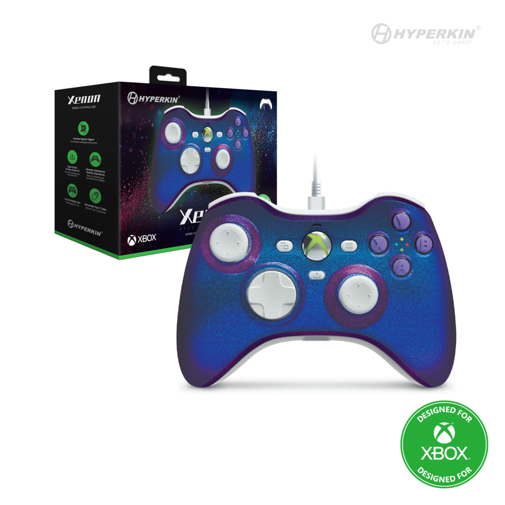 Hyperkin Hyperkin - Xenon wired controller - Xbox Series X|S / XBOX1 / Windows 11|10 (twilight galaxy)