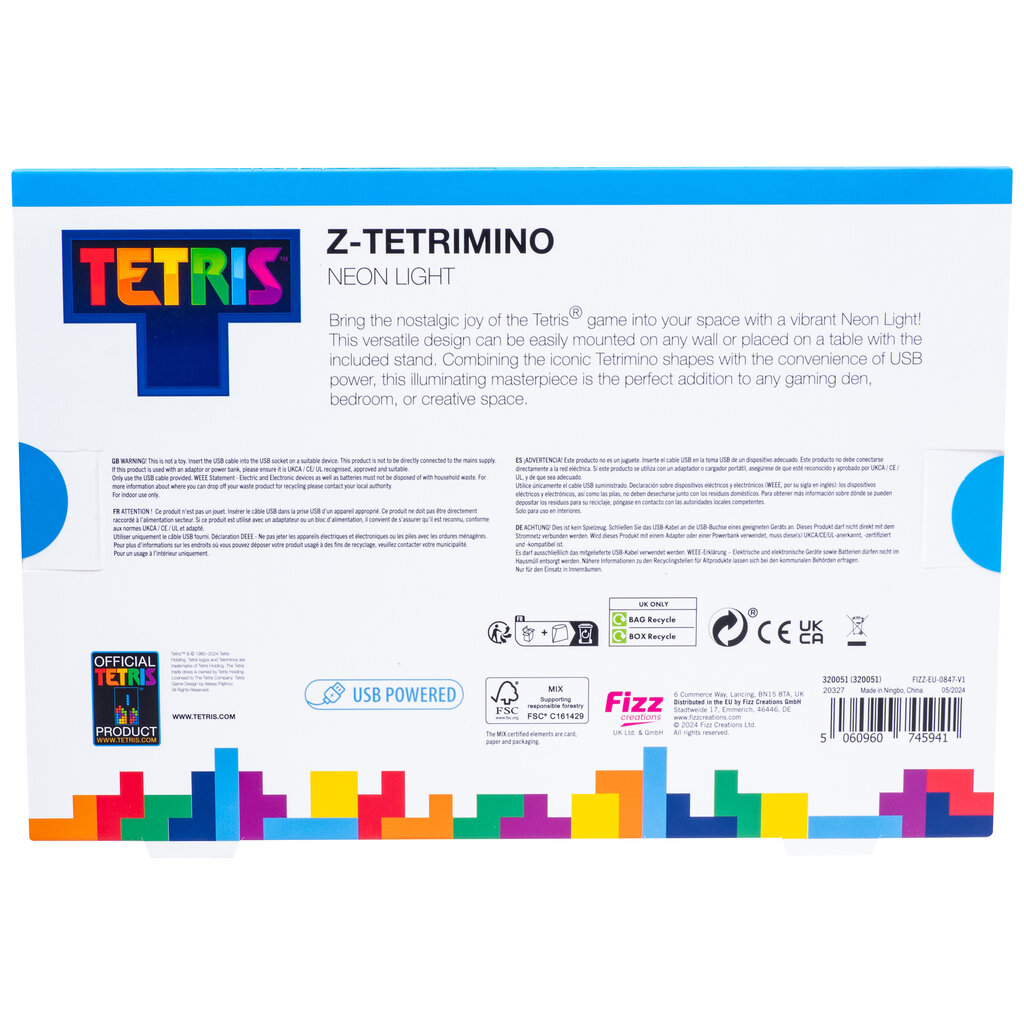 Tetris Tetris - Neon Light (red)