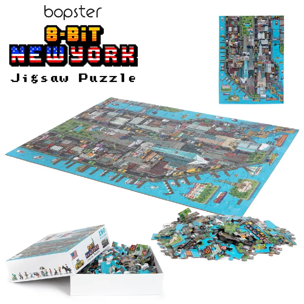 Bopster Bopster - city map New York puzzel - 180 stukjes