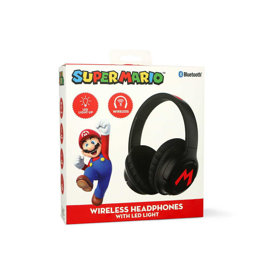 Super Mario Super Mario - Led Light Up - bluetooth koptelefoon