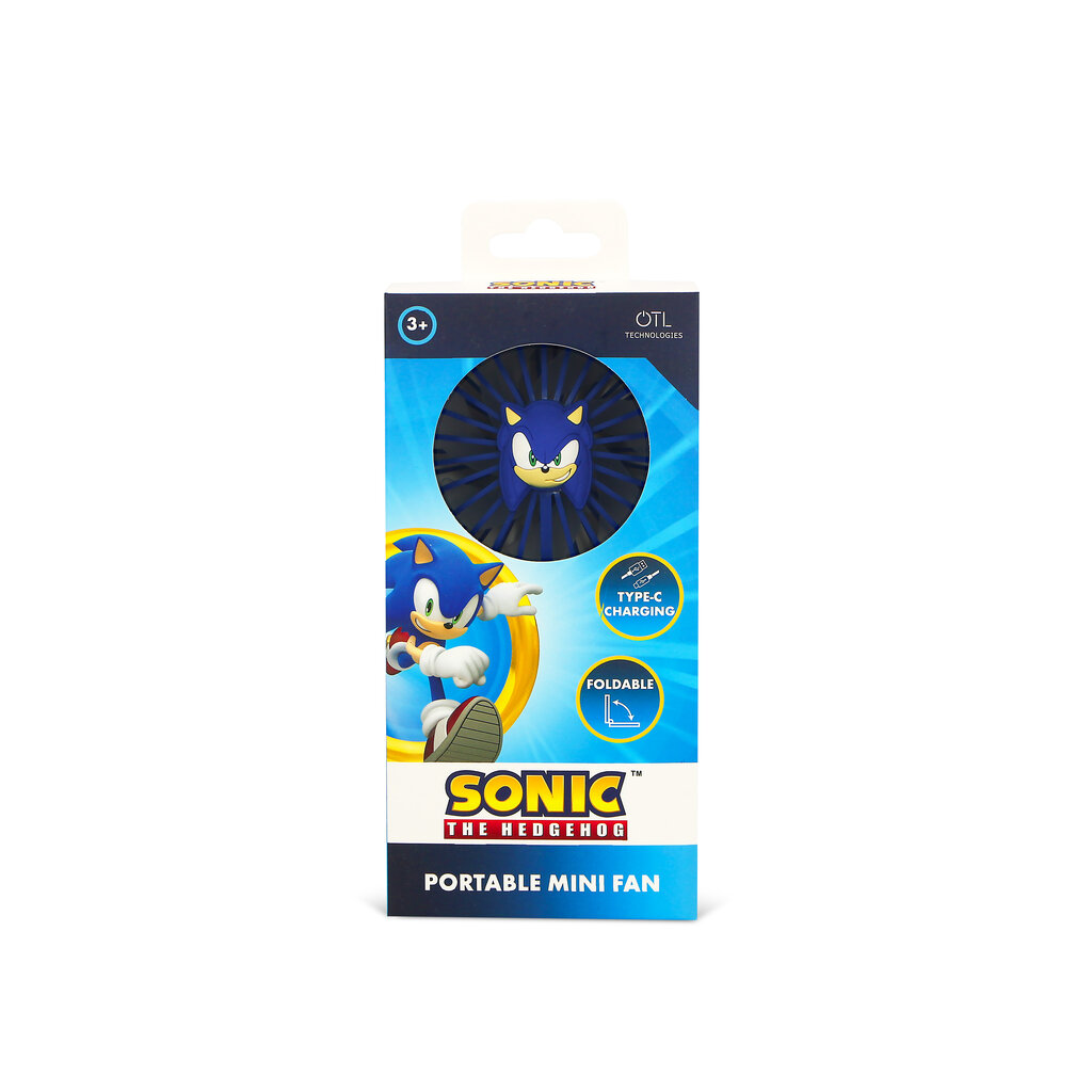 Sonic the Hedgehog Sonic - opvouwbare mini fan - 3D personage