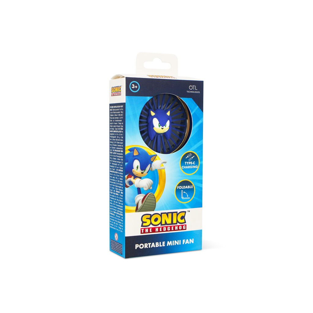 Sonic the Hedgehog Sonic - opvouwbare mini fan - 3D personage
