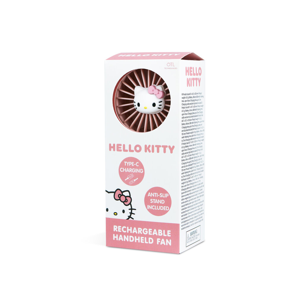 Hello Kitty Hello Kitty - handheld mini fan - 3D character (pink)