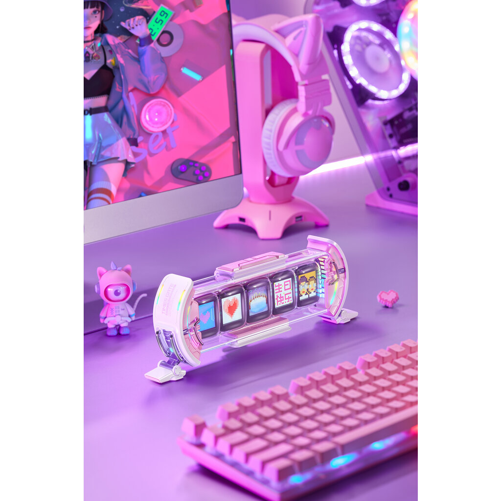 Divoom - Times Gate - pixel LCD display (pink) - 4WRD B.V. Divoom - Times Gate - pixel LCD display (pink) - 4WRD B.V.