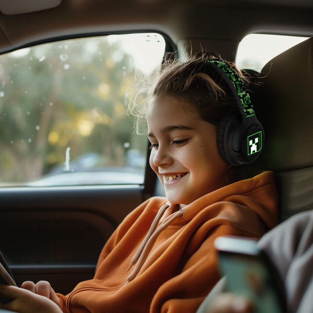 Minecraft Minecraft - Led Light Up - bluetooth koptelefoon