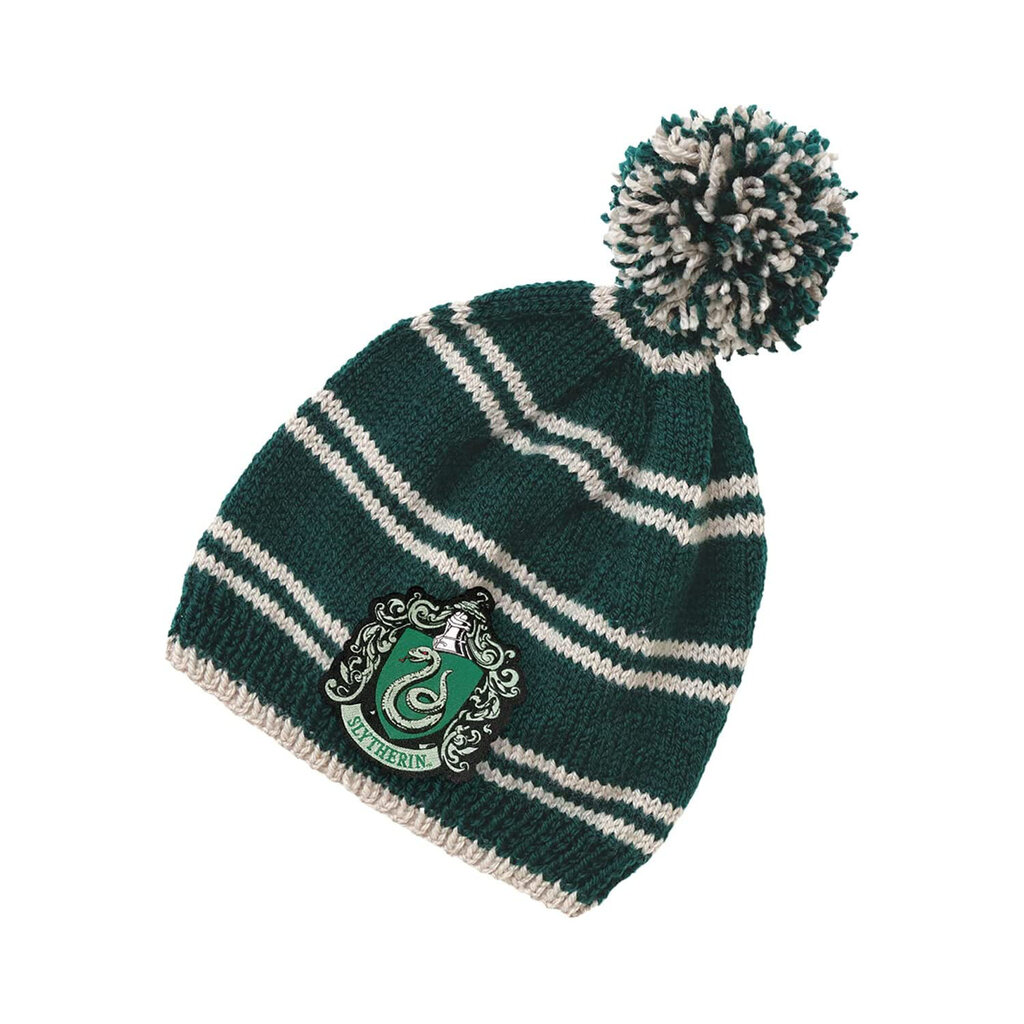 Harry Potter Harry Potter - Zwadderich - winter muts met pompom breiset