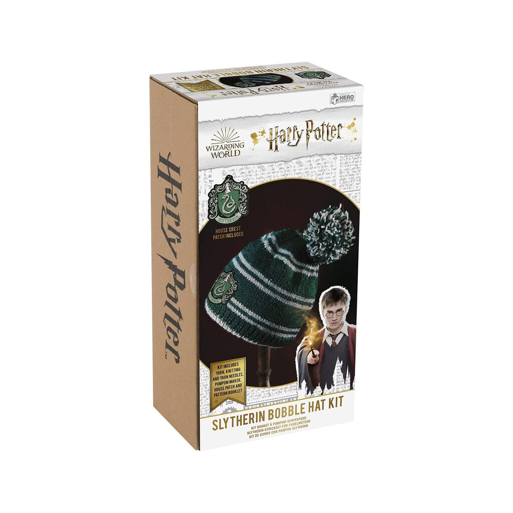 Harry Potter Harry Potter - Zwadderich - winter muts met pompom breiset