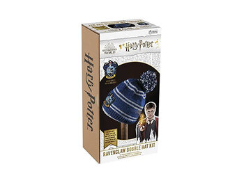 Harry Potter Harry Potter - Ravenklauw  - winter muts met pompom breiset