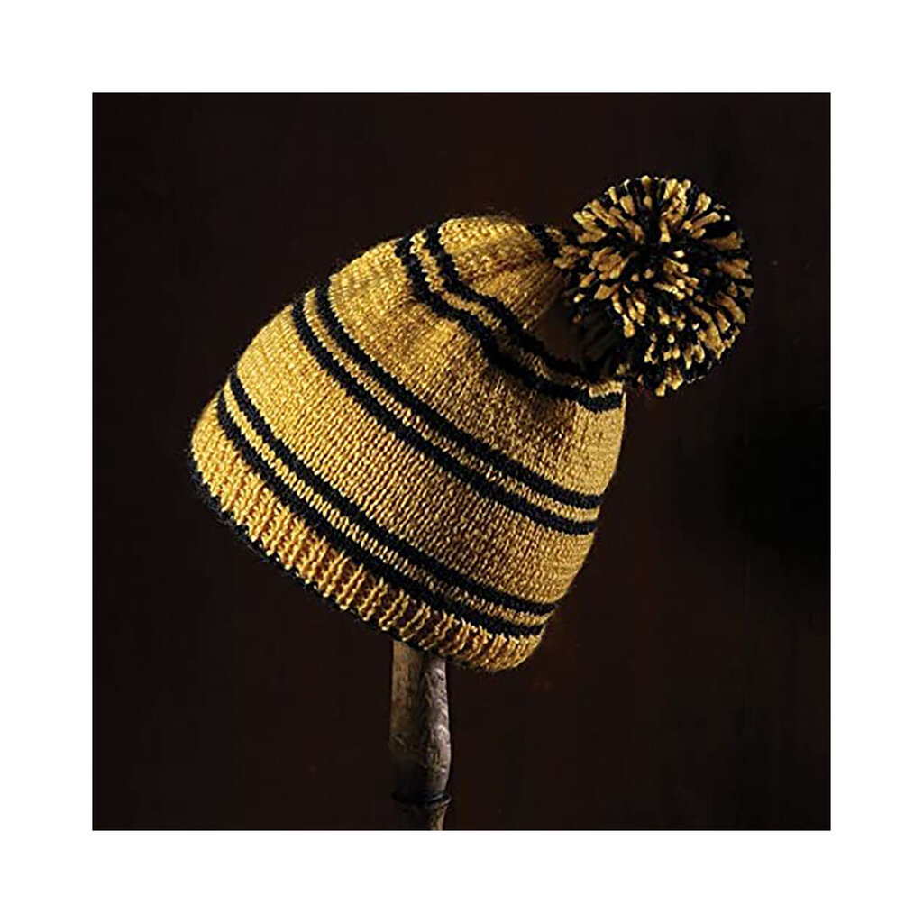 Harry Potter Harry Potter - Hufflepuff - winter hat with pompom knitting set