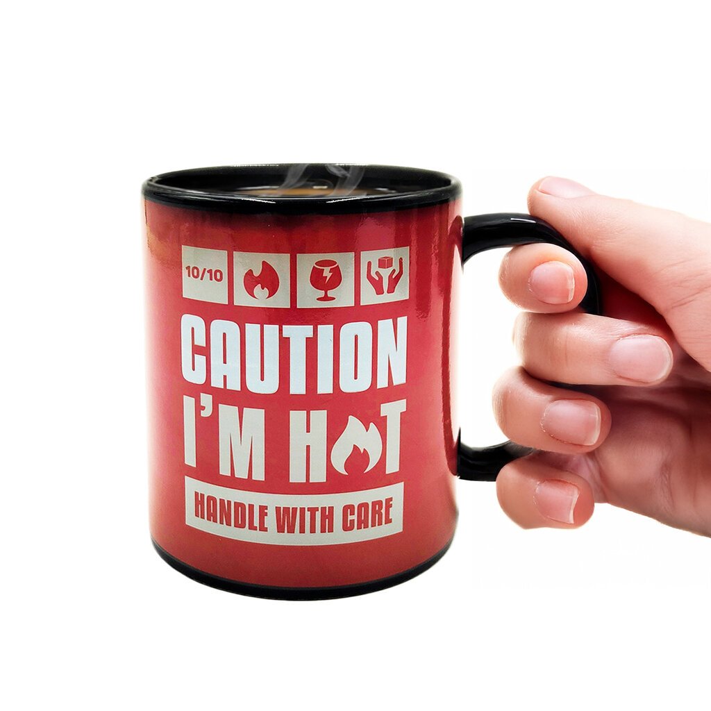 Mad Monkey Heat change mug - Caution I am Hot