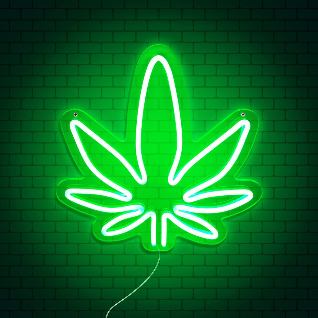 Mad Monkey Weed - High Life - neon muurlamp