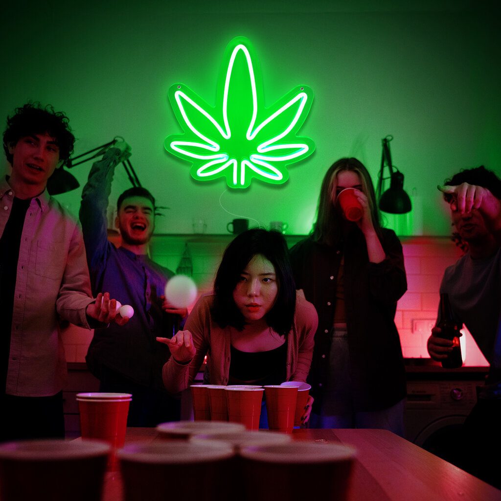 Mad Monkey Weed - High Life - neon muurlamp