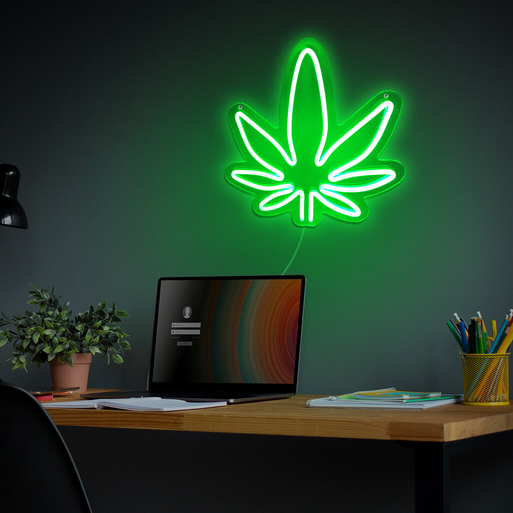 Mad Monkey Weed - High Life - neon muurlamp