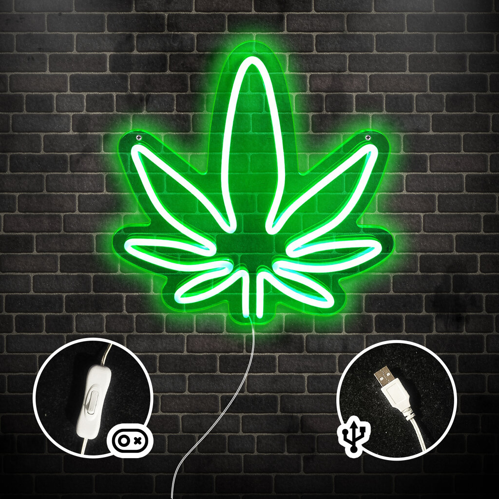 Mad Monkey Weed - High Life - neon wall lamp