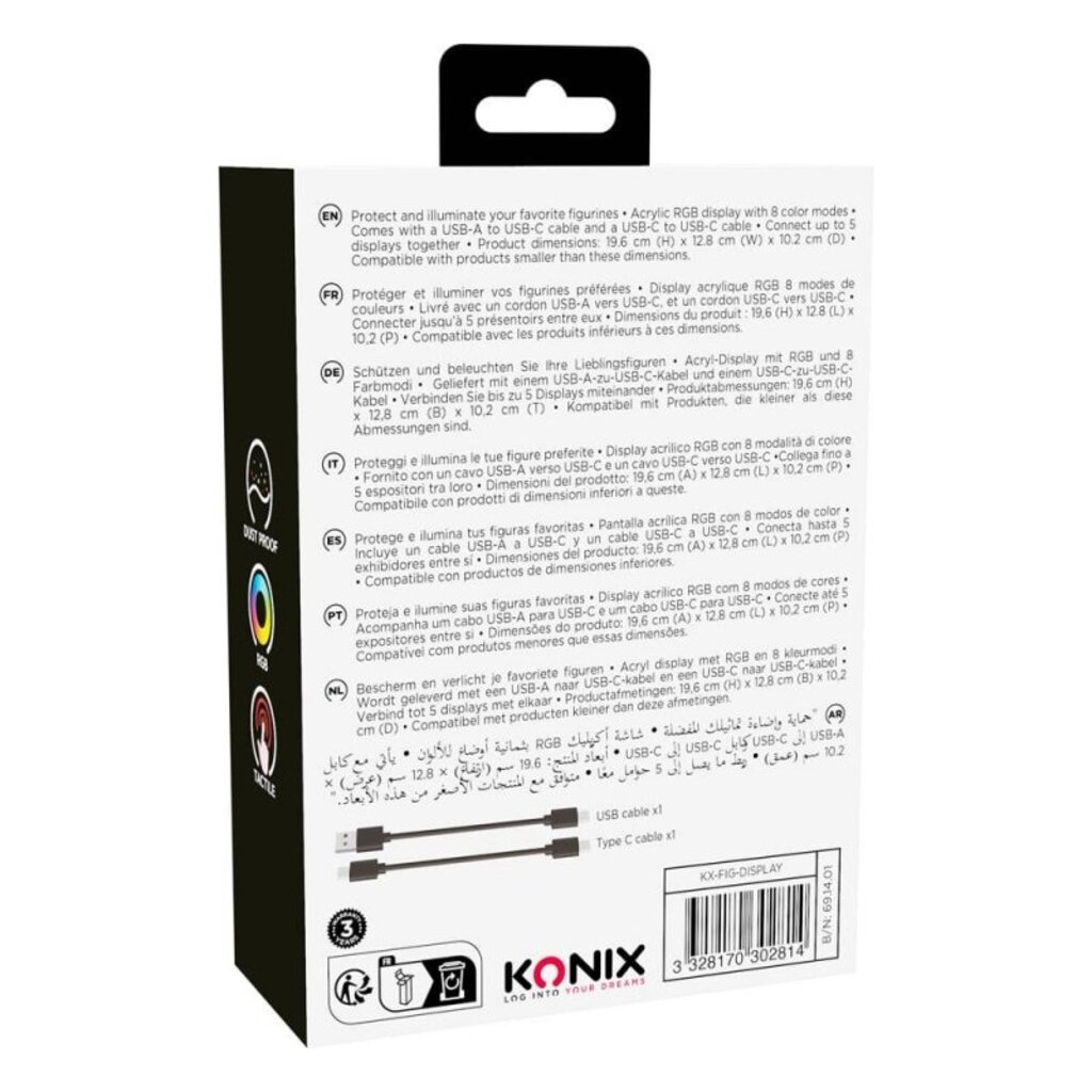 Konix LED display box - figurines & collectables