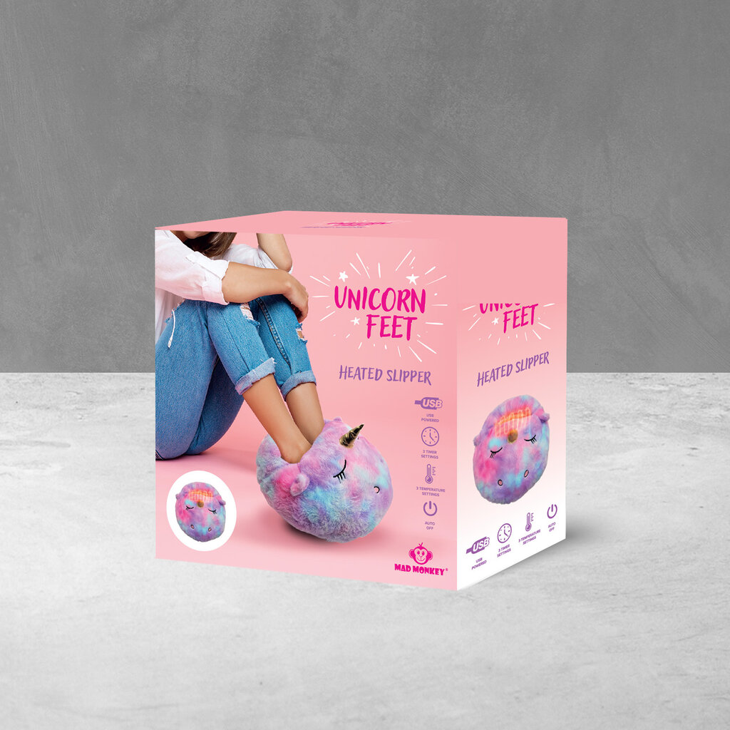 Others Unicorn - plush feet warmer - USB-C - 3 modes