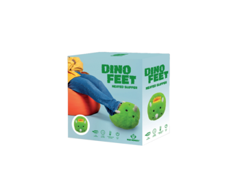 Others Dino - pluche voetenwarmer - USB-C - 3 standen