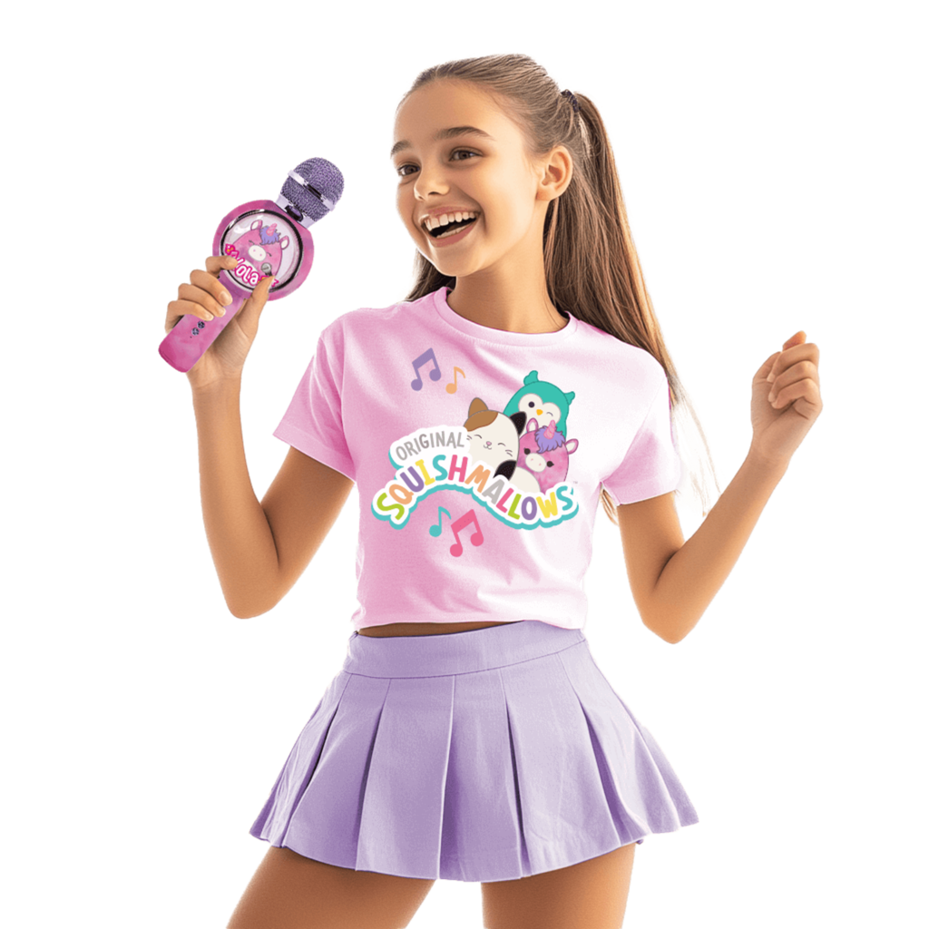 Squishmallows Squishmallows - Lola - Led Light - draadloze karaoke microfoon