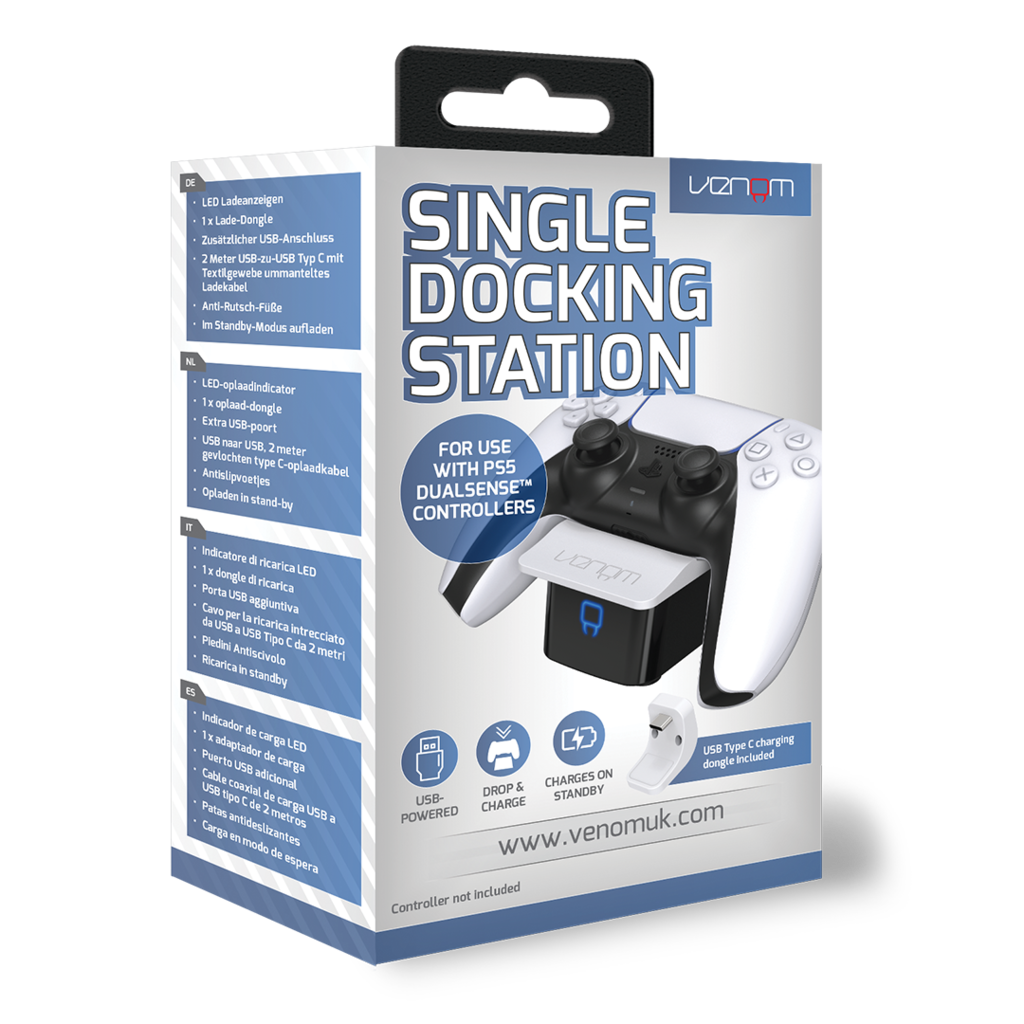 Venom Venom - PS5 - single docking station - white