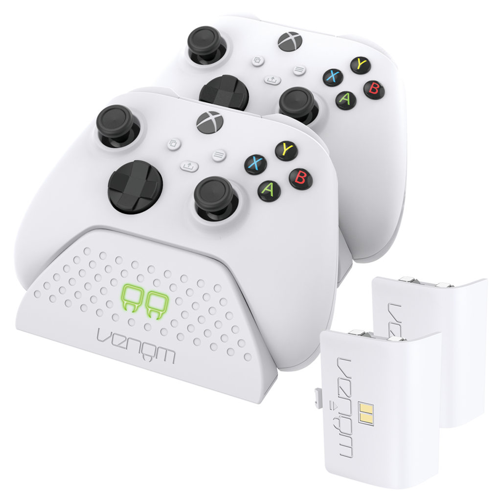 Venom Venom - Xbox Series S/X/One - twin docking station + 2 batteries - wit
