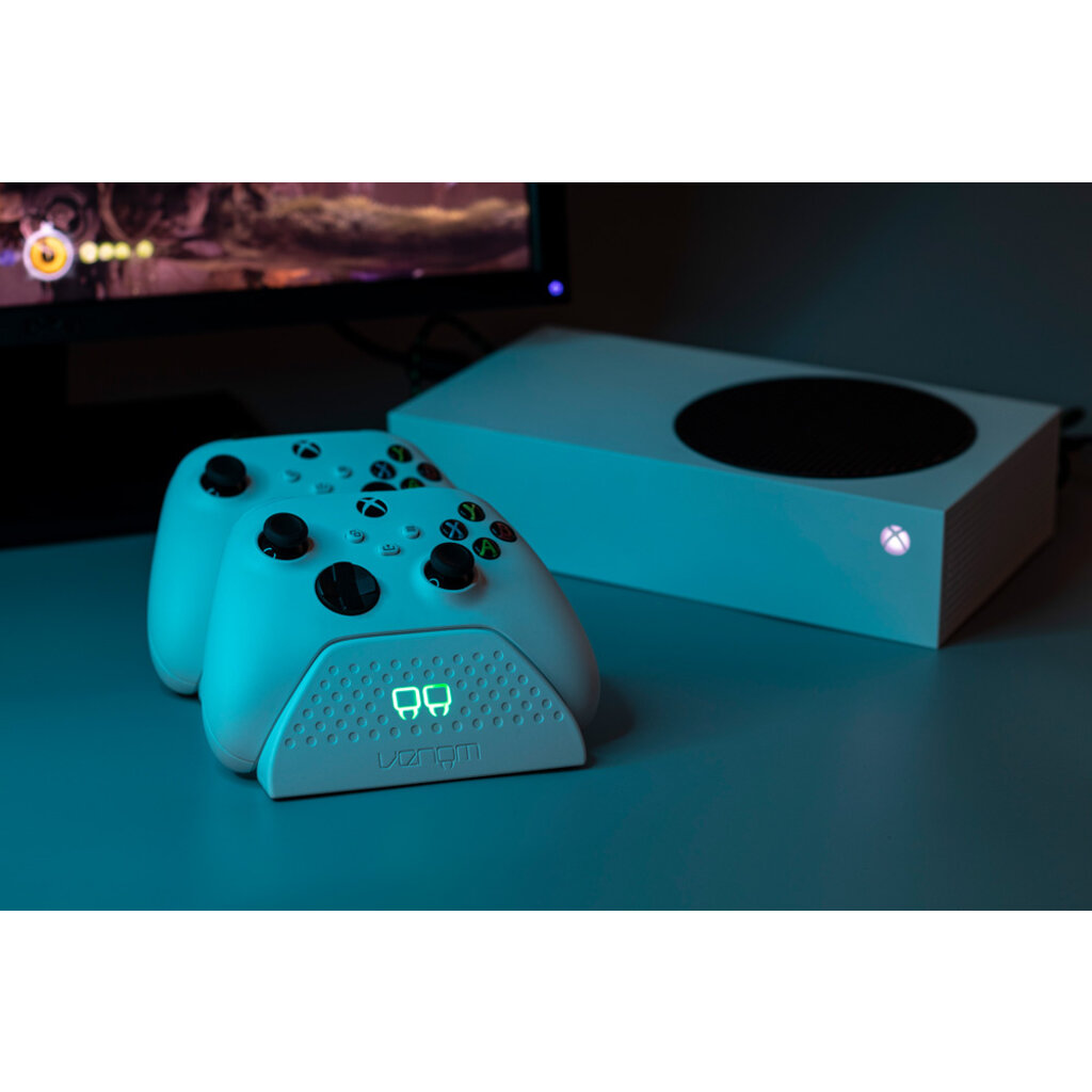Venom Venom - Xbox Series S/X/One - twin docking station + 2 batteries - wit