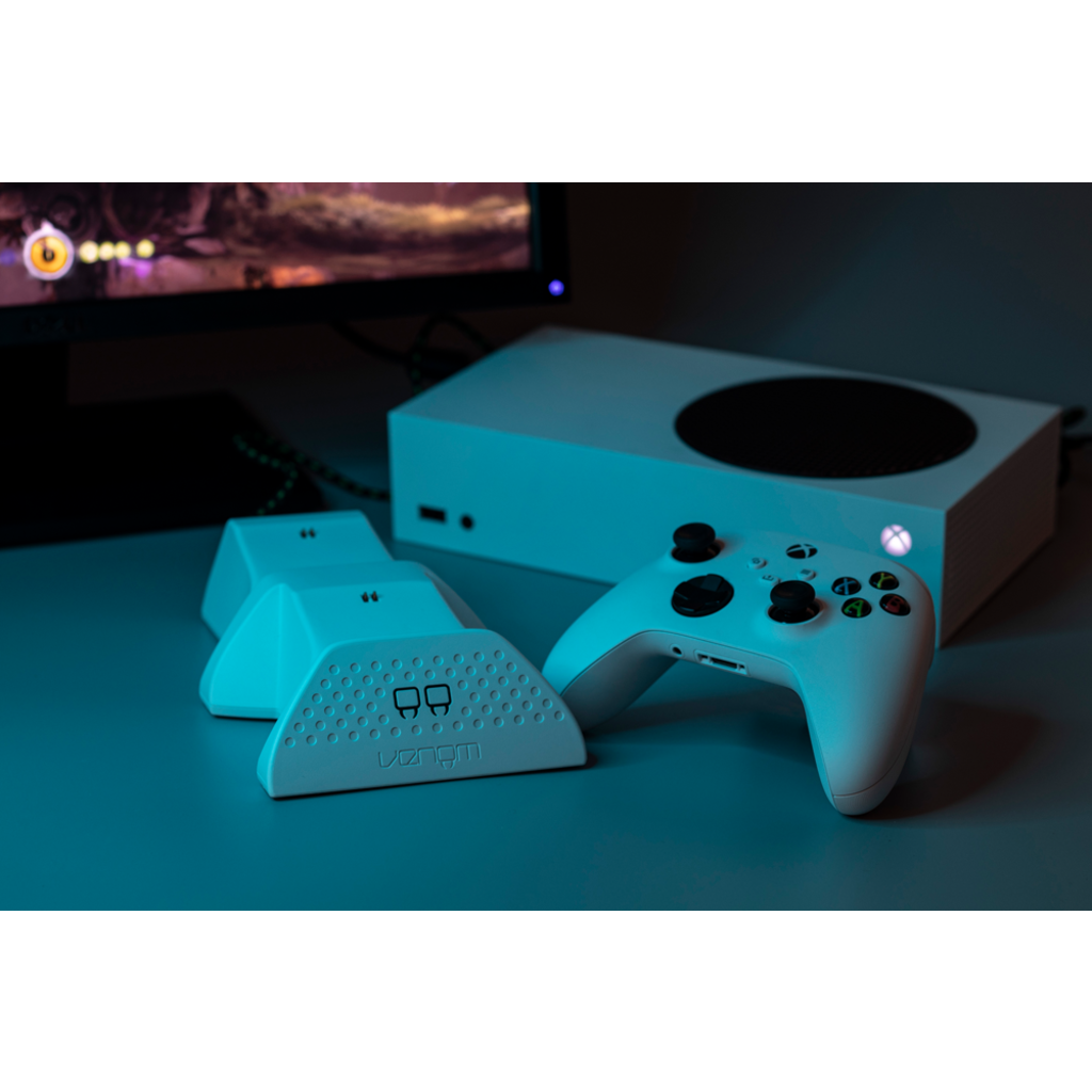 Venom Venom - Xbox Series S/X/One - twin docking station + 2 batteries - wit