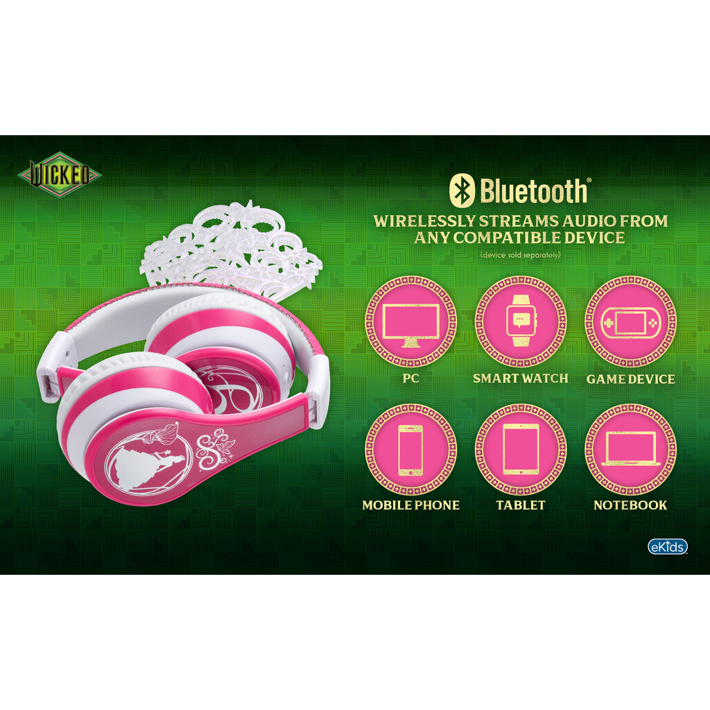 Wicked Wicked - junior bluetooth headphones with tiara