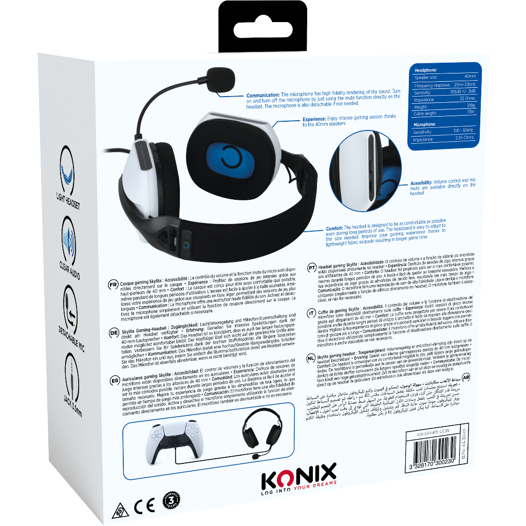 Konix Skylite - PS5 gaming headset
