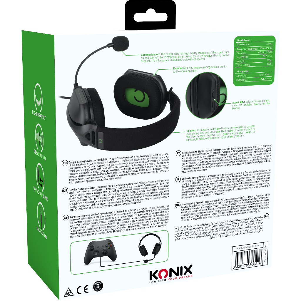 Konix Skylite - Xbox gaming headset