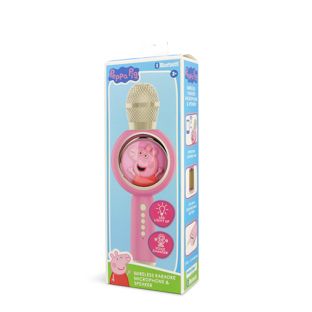 Peppa Pig Peppa Pig - PopSing LED Light - draadloze karaoke microfoon