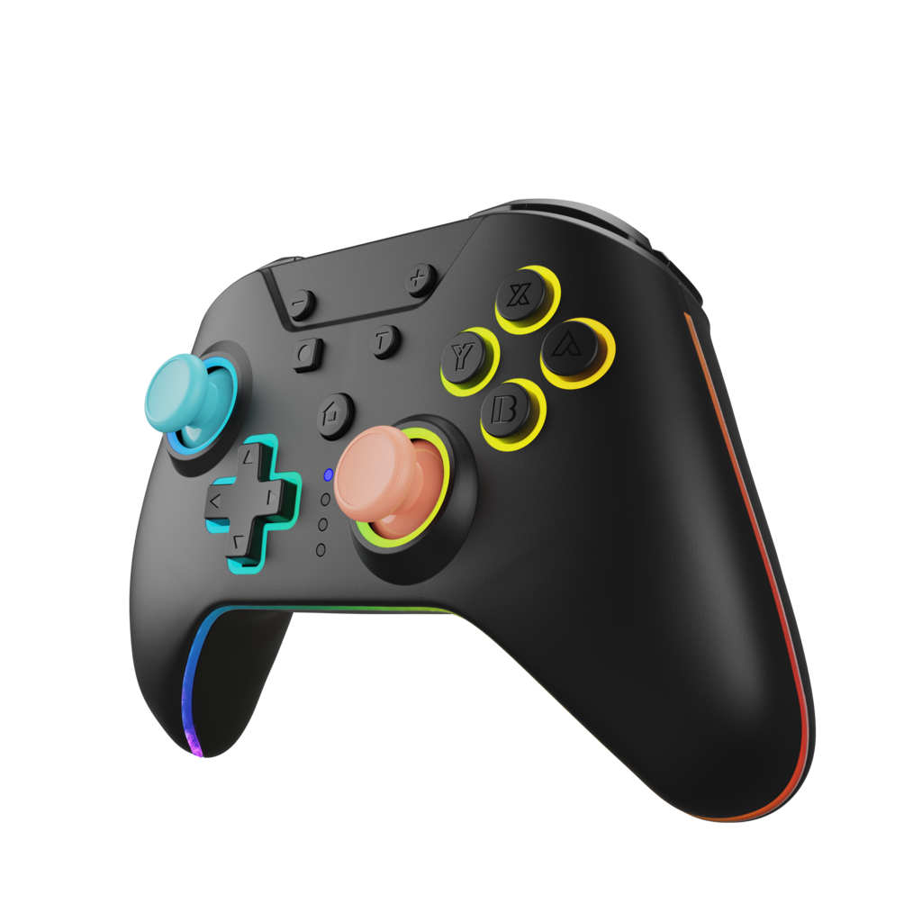 Hyperkin Hyperkin - Switch 2 - NuRival - LED wireless controller - blue/orange