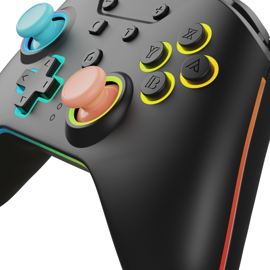 Hyperkin Hyperkin - Switch 2 - NuRival - LED wireless controller - blue/orange