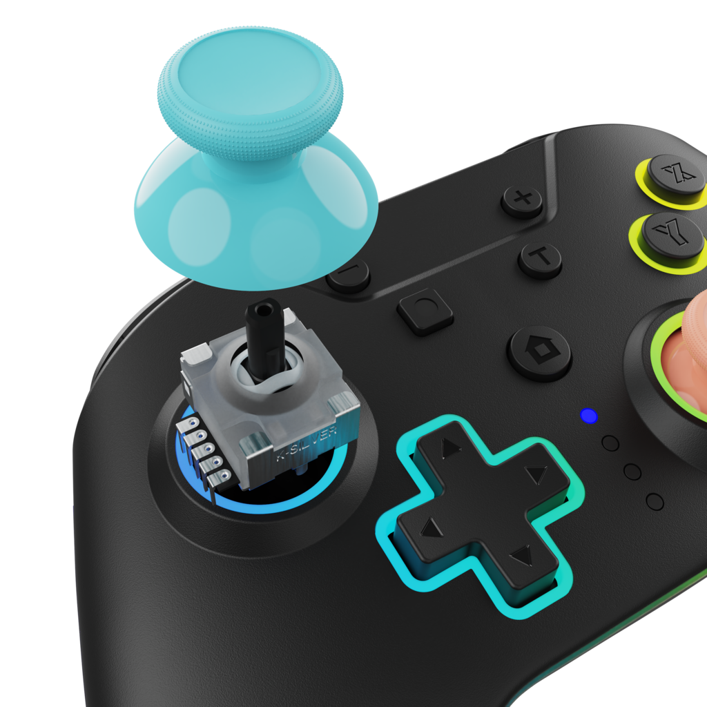 Hyperkin Hyperkin - Switch 2 - NuRival - LED wireless controller - blue/orange